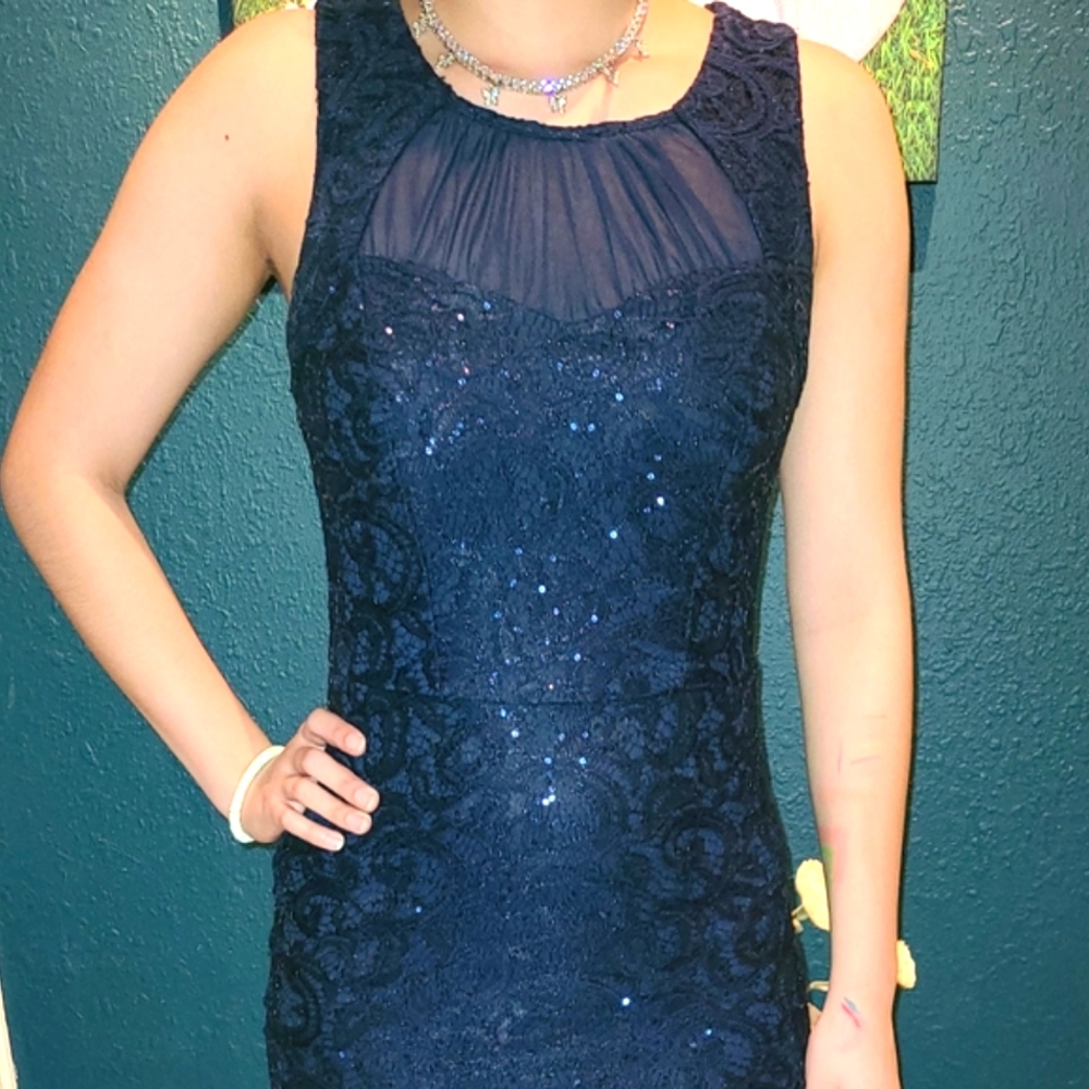 City triangle prom, party cocktail dress,  wedding  casual elegant size 7